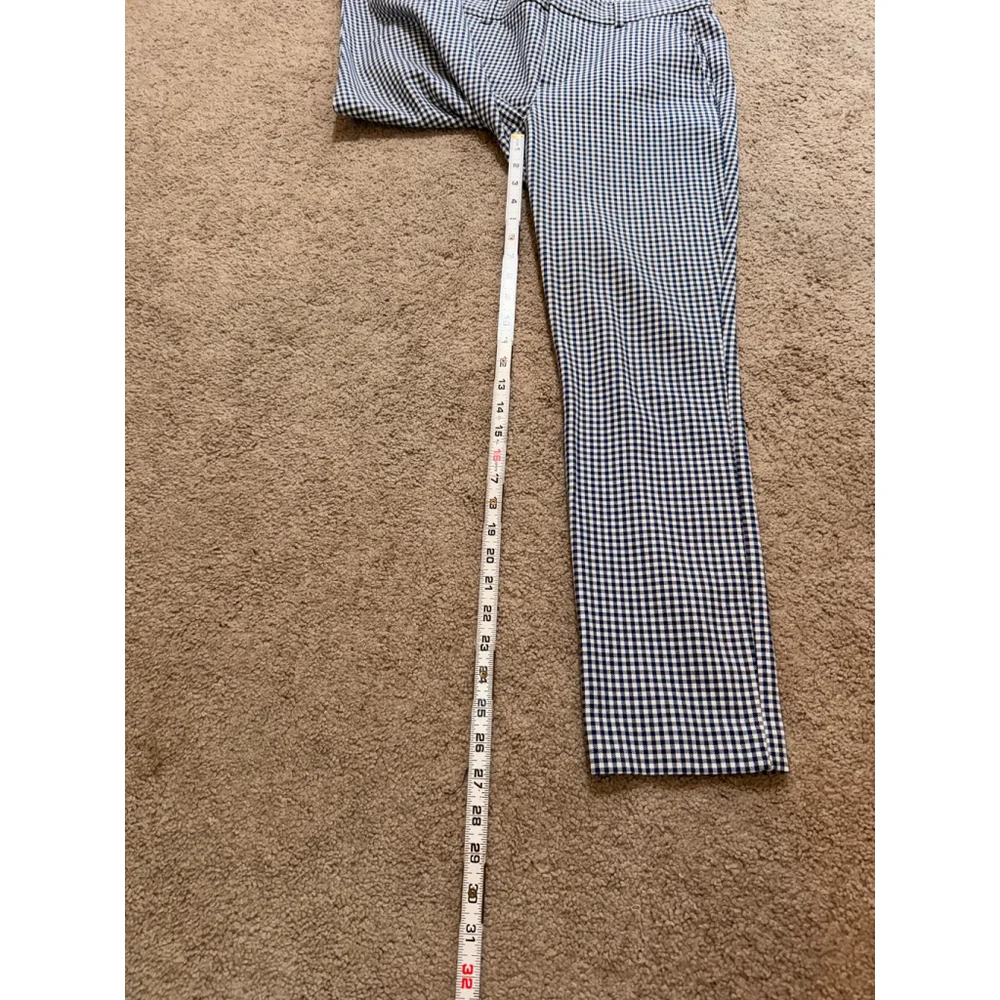Womens GAP Black White Gingham Signature Skinny Ankle Pants 6 Preppy Cottagecore